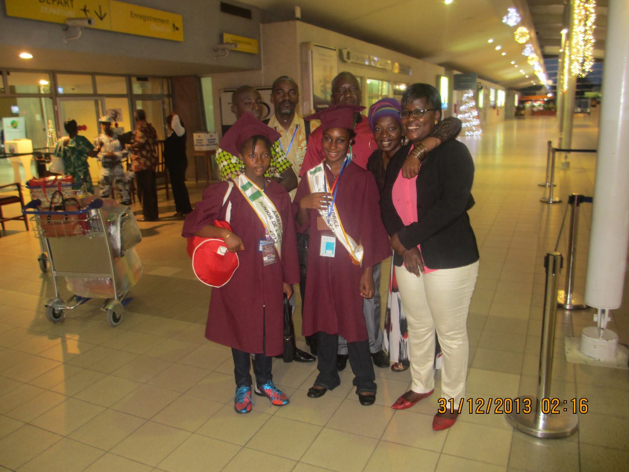 Proud representatives of Nigeria at UEMOA 2013 in Cote d'Ivoire