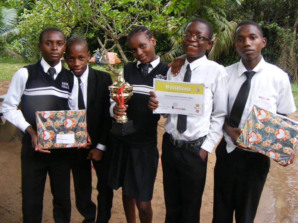 Royal Regency representatives at the 2013 World Environment Day Champions award event